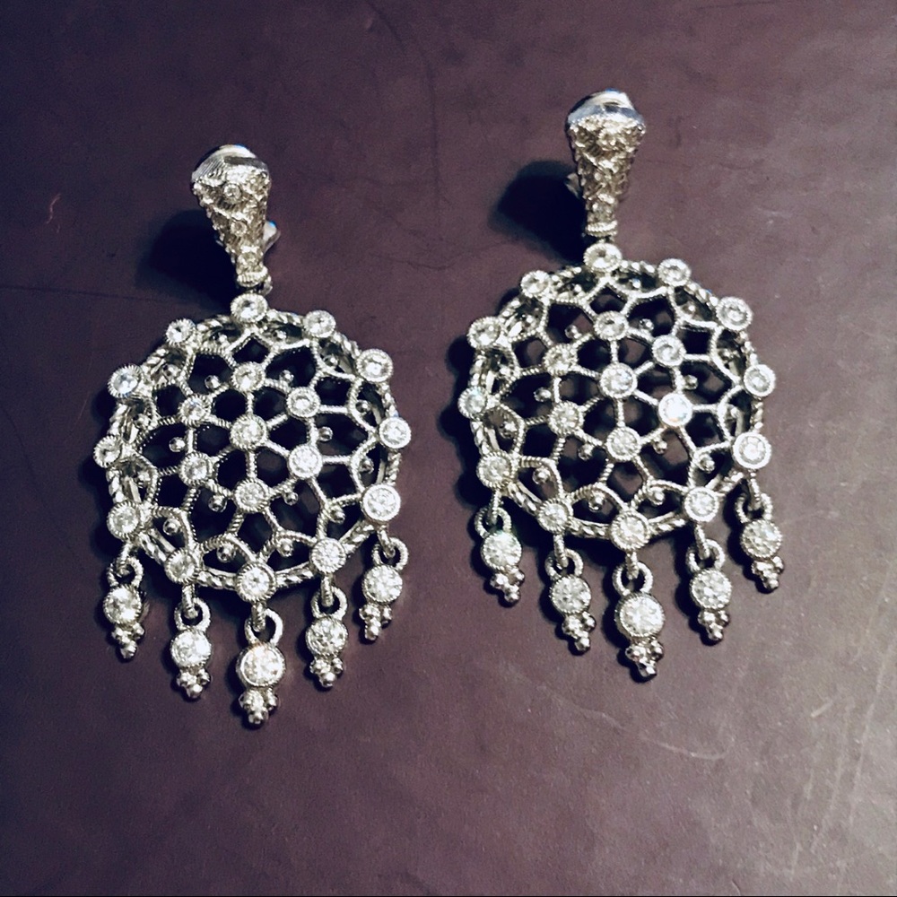 JUDITH RIPKA DREAMCATCHER DIAMONIQUE EARRINGS